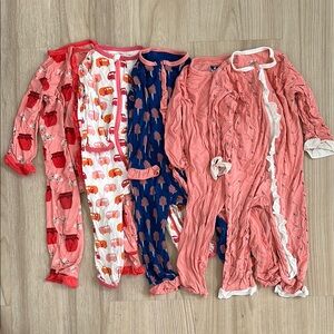 Set of Colorful Baby Onesies